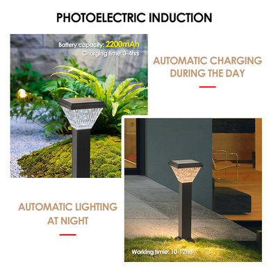 Lumières solaires pour jardinage 3000K/4000K Matériau du corps de la lampe en aluminium DC3.7V Changement de couleur