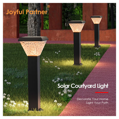 Lumière de route extérieure solaire LED 2024 IP65 haute luminosité Blanc RGB Couleur avec panneau solaire Chargement solaire