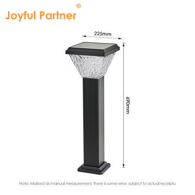 Lumière de pelouse solaire LED extérieure Batterie de grande capacité ABS Matériau en aluminium Couleur RVB Convient pour les parcs de cour