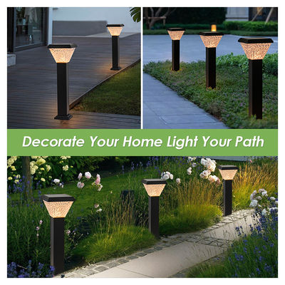Lumière de pelouse solaire LED extérieure Batterie de grande capacité ABS Matériau en aluminium Couleur RVB Convient pour les parcs de cour