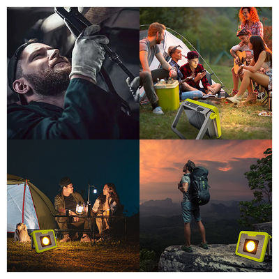 Lumière de camping multifonctionnelle de 12000 MAH haute capacité de batterie SMD 5054 LED Port de charge de type C avec matériau ABS