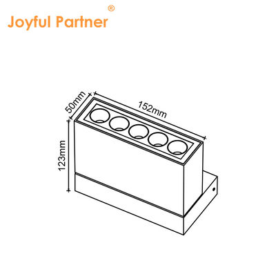 Nouveau arrivée LED Rectangulaire Surface projecteur d'aluminium 10W Lumière linéaire AC220-240V Led étanche extérieure plafond lampe