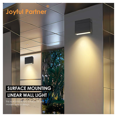 Éclairage vers le haut et vers le bas LED moderne monté sur le mur Jardin Jardin 10W Noir Blanc Couleur du logement imperméable IP65