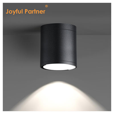 Lampe à cylindre murale extérieure Noir LED Colonne vers le bas Lampe de jardin extérieure Cree COB Led 15W 3500k
