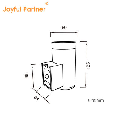 6W Lampe d'extérieur pour porche de porte d'entrée, hauteur 163MM, DC12V, MOQ 50PCS, avec prix de gros