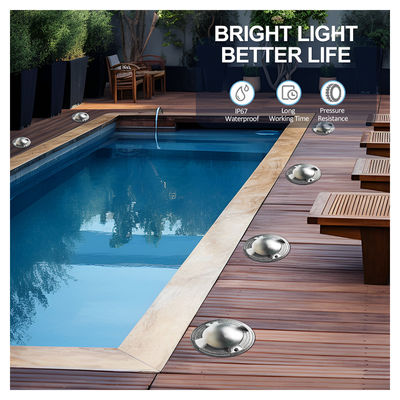 Joyeux étanche à l'eau éclairage LED encastré en aluminium pur 6063 boîtier Un deux quatre façons émission latérale