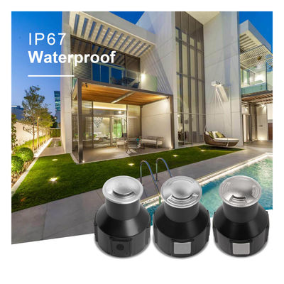 SS316 imperméable à l'eau Un Deux Quatre Vue Latérale 3W LED mono couleur Paysage Lumière Souterraine Avec Certification CE ROHS