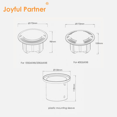 Éclairage à l'intérieur de l'escalier 1W IP67 extérieur COB LED 12w Éclairage à quatre côtés