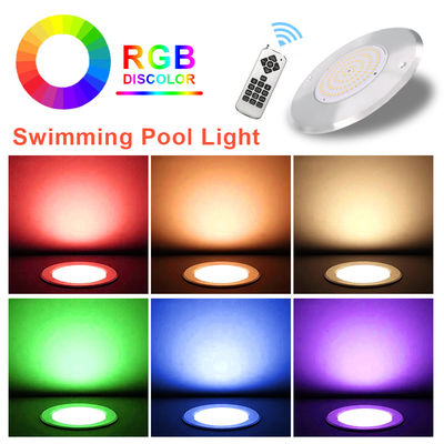 Lumières LED immersibles pour piscine IP68 entièrement scellées étanches à l'eau en une seule couleur DIA160*H7.5mm avec certification CE