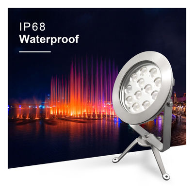 Lumière LED extérieure IP68 en acier inoxydable DMX512 RGBW 12w pour une utilisation sous-marine