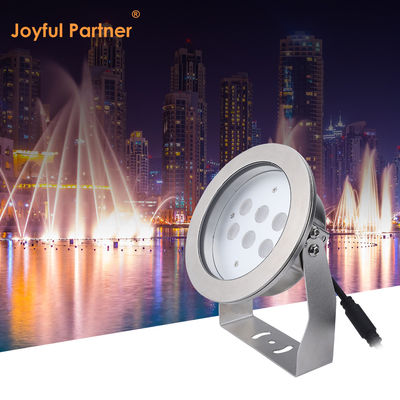 IP68 projecteur imperméable à l'eau sous-marin 316L en acier inoxydable DMX512 RGB / RGBW 4in1 LED DC12V/24V