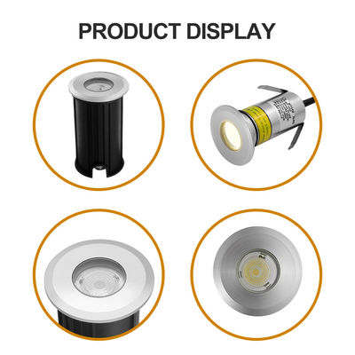 1W 2W Piscine lumière sous-marine IP68 rétractée LED lumières enfouies