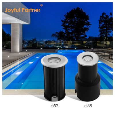 1W 2W Piscine lumière sous-marine IP68 rétractée LED lumières enfouies