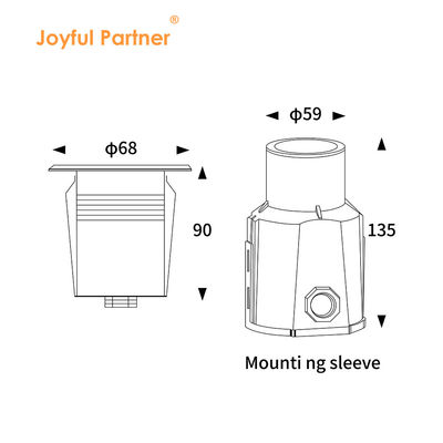 Mini piscine à LED sous-marine en acier inoxydable léger 316 12V/24V CC chaud blanc