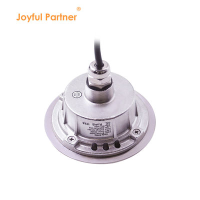 Lumière LED sous-marine 3W DIA118MM IP68 316 en acier inoxydable chaud blanc DC24V avec manche de montage en plastique