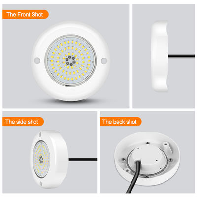 Projecteur de piscine LED RGB 6W IP68 Étanche AC12V Corps de lampe en ABS DIA110MM 152MM