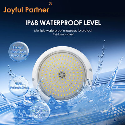 PAR56 LED Pool Light RGB AC12V IP68 Résine remplie de matériau ABS+PC DIA152*26mm Angle de rayonnement 120 degrés