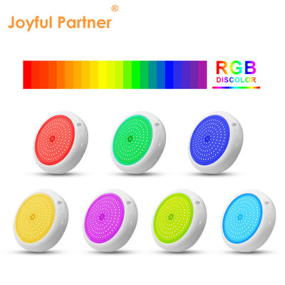Lumière de piscine LED RGB AC12v Résine remplie Plat RGB ABS Corps chaud Blanc Surface montée usine sur mesure