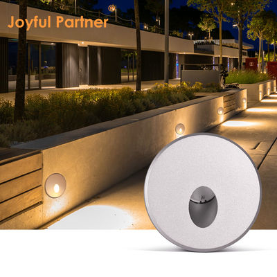 Lumière LED encastrée 2W DC24V Lampes à pas Blanc chaud IP65 étanche Escalier murale avec montage en plastique