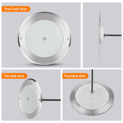 Lumières de piscine sous-marines à LED 316 en acier inoxydable 25W Smd2835 Résine remplie Rgb 3000K