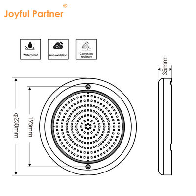 Lumières LED marines RGB Contrôle Wifi AC12V IP68 Réservoir étanche 316SS Avec garantie de 2 ans