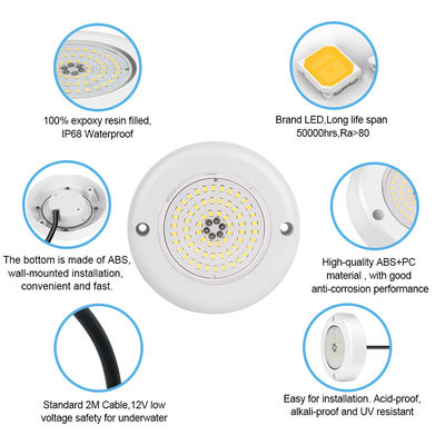 Éclairage de piscine LED 6W 18W 35W 42W RGB synchronisé