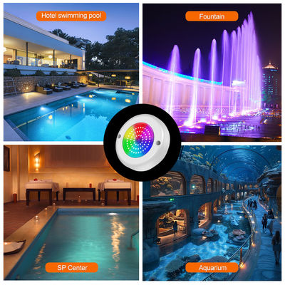 AC 12V submersible sous-marin IP68 RGB Commutateur de commande PC 15W Résine remplie Surface montée LED Pool Light