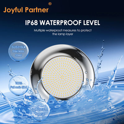 Lumières de piscine joyeuses 12v AC Mise à niveau de la puce SMD couleur RGB IP68 Tout ensemble de conception pour piscine en béton