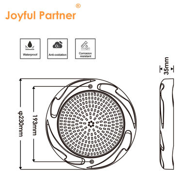 35W LED éclairage de piscine 230*35mm Matériau ABS AC12V RGB RGBW Pour piscine en béton SPA