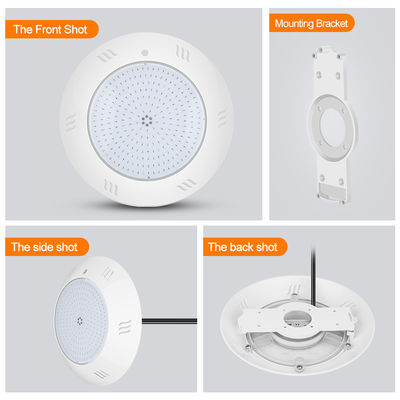 Lumière sous-marine IP68 montée sur le mur, télécommande multicolore, piscine à LED, boîtier ABS