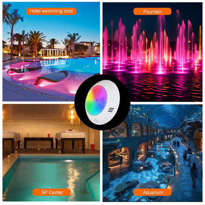 Éclairage de piscine à LED monté sur le mur 260 * 40mm AC12V 42w télécommande avec boîtier ABS style moderne