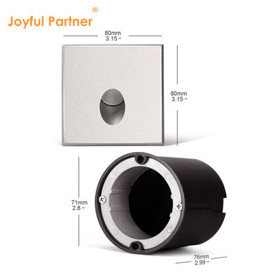 Lampe de mur LED intelligente IP65 Aluminium Carrosserie carré Forme DC 24v 1w 2w 3w Lumière d'escalier LED Pour le couloir