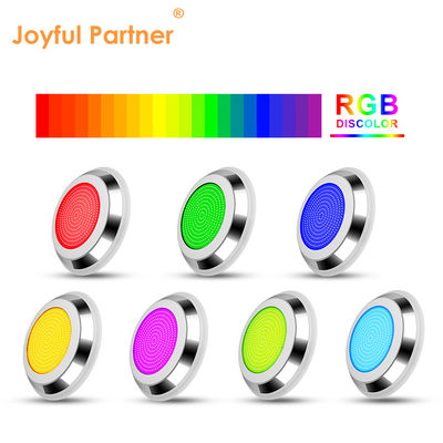 Lumière de piscine sous-marine AC12V d'acier inoxydable à changement de couleur murale montée en RGB ø280*35mm