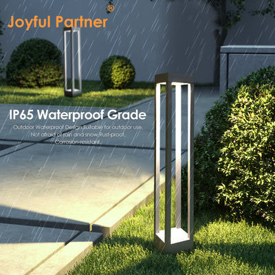 Garden Bollards Lights CREE Led 8W With Power Coated Aluminum Height 600mm AC 110-285V Single Color Dustproof