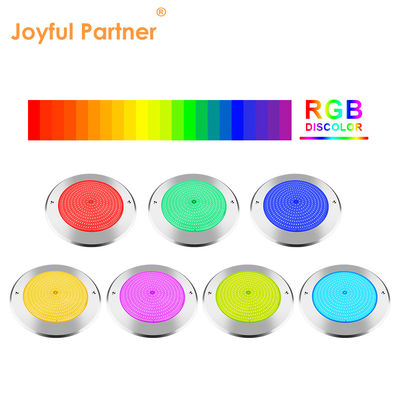 Lumières de piscine à commande à distance en acier inoxydable 316 Surface montée 42W Lumière de piscine AC12/24V RGB