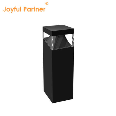 Borne lumineuse de jardin LED pour pelouse, matériau en acier inoxydable, AC 220V, anti-UV, carrée, IP65, pour cour