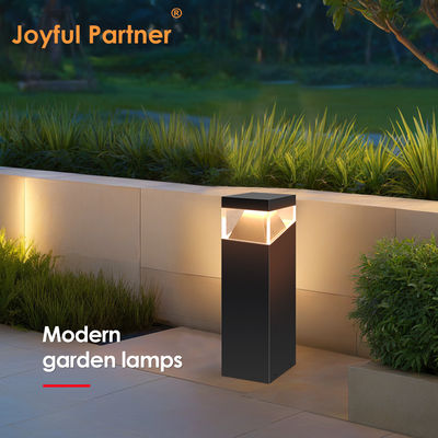 Borne lumineuse de jardin LED pour pelouse, matériau en acier inoxydable, AC 220V, anti-UV, carrée, IP65, pour cour