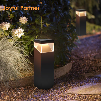 Borne lumineuse de jardin LED pour pelouse, matériau en acier inoxydable, AC 220V, anti-UV, carrée, IP65, pour cour