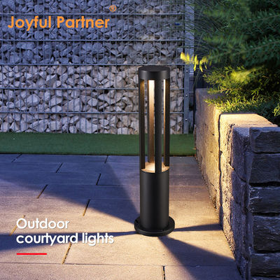 Vente à chaud IP65 Lampes de colonne de paysage imperméables à l'eau 10W Aluminium 220v à fonte sous pression avec éclairage à 360 degrés pour les chemins
