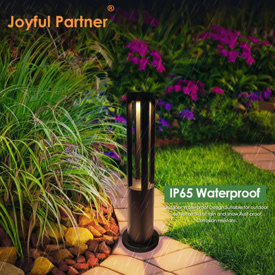 Vente à chaud IP65 Lampes de colonne de paysage imperméables à l'eau 10W Aluminium 220v à fonte sous pression avec éclairage à 360 degrés pour les chemins