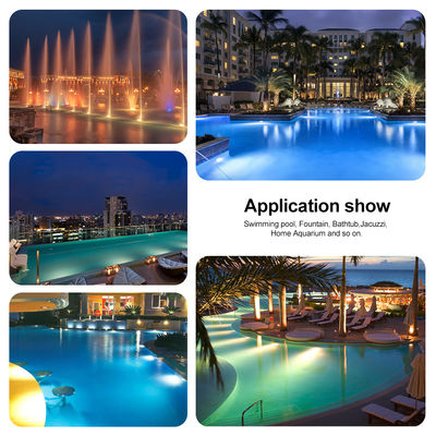 Lumière de piscine 18W 35W Blanc chaud SMD2835 432pcs AC12V DIA178MM