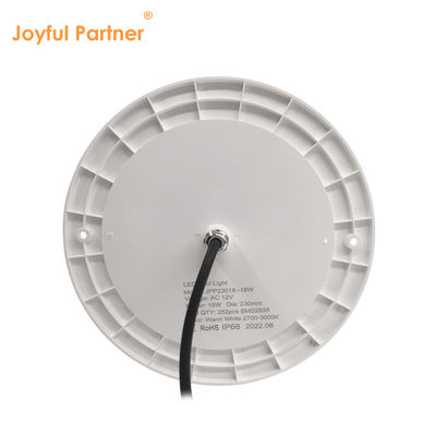 Lumière de piscine remplie de résine DIA120MM AC12V 10W entièrement en plastique SMD2835 63PCS Voltage constant