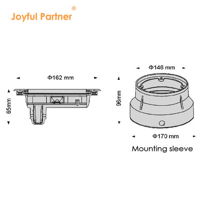 Lumière LED sous-marine 24 Volts 6W 12W en acier inoxydable 316 avec blanc frais avec manche de montage en plastique pour piscine