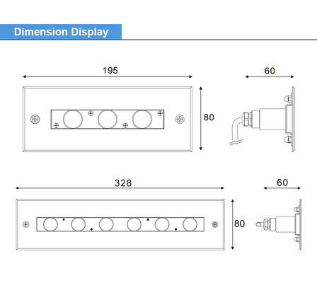 Lumière sous-marine LED couleur RVB Vente à chaud DC24V IP68 Acier inoxydable 304 enfoncé