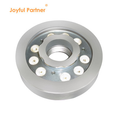 Lumière de fontaine à buse avec trou central 18W DMX Contrôle RGB 3 en 1 LED Jardin IP68 DIA160MM Avec acier inoxydable316