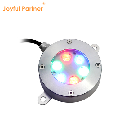 Projecteur de fontaine LED Joyful Partner IP68 ÉTANCHE en acier inoxydable 316 DIA115*32MM pour piscine