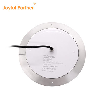 IP68 LED PAR56 Lumière de piscine RGB Changement de couleur 12VDC AC 35W DIA280mm SMD2835 432pcs Avec le paquet de couleur