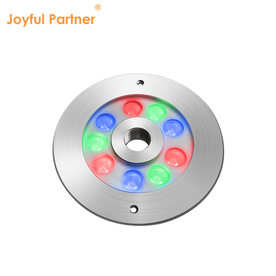 PROJECTEUR DE FONTAINE LED 316 ACIER INOXYDABLE RVB COULEUR UNIQUE 170*61MM DC12V / 24V IP68 ÉTANCHE