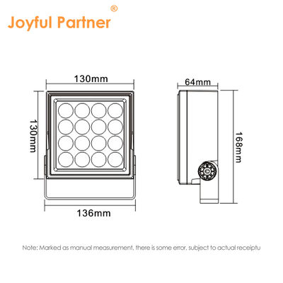 IP65 résistant à la rouille moulé sous pression étroit angle LED Floodlight16W Spot LED Façade DC24V pour mur de jardin