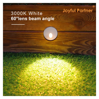 Personnaliser lampes à pas creusées AC220V Corps en aluminium coulé sous pression avec manche de montage en plastique pour les escaliers